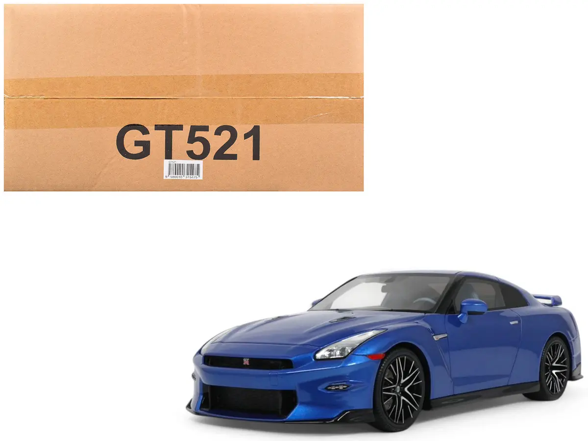 2024 Nissan Gt-R Skyline Edition Bayside Blue Metallic 1/18 Model Car By Gt Spirit 1