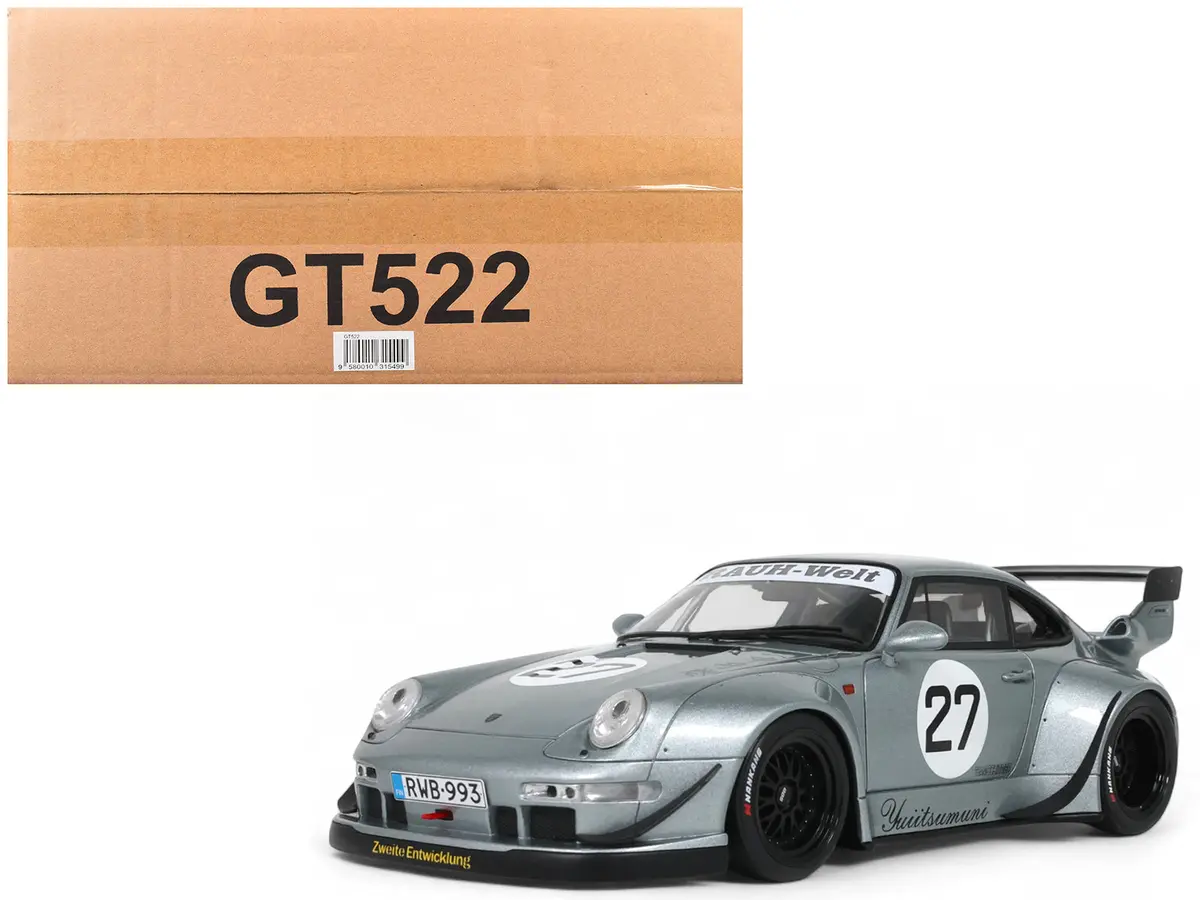 2024 Rwb Yuiitsumuni #27 (Porsche) Silver Metallic 1/18 Model Car By Gt Spirit 1