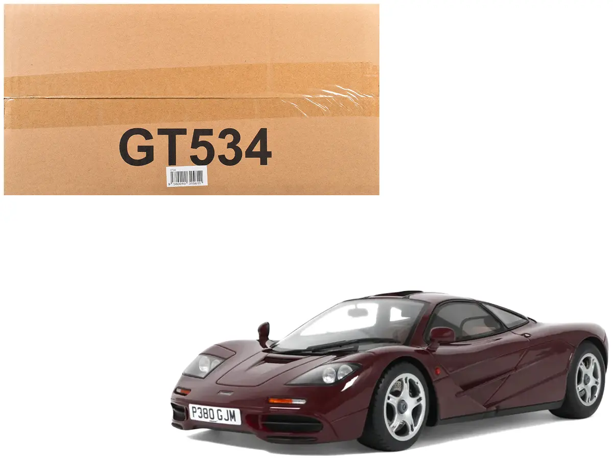 1992 Mclaren F1 Dark Red 1/18 Model Car By Gt Spirit 1