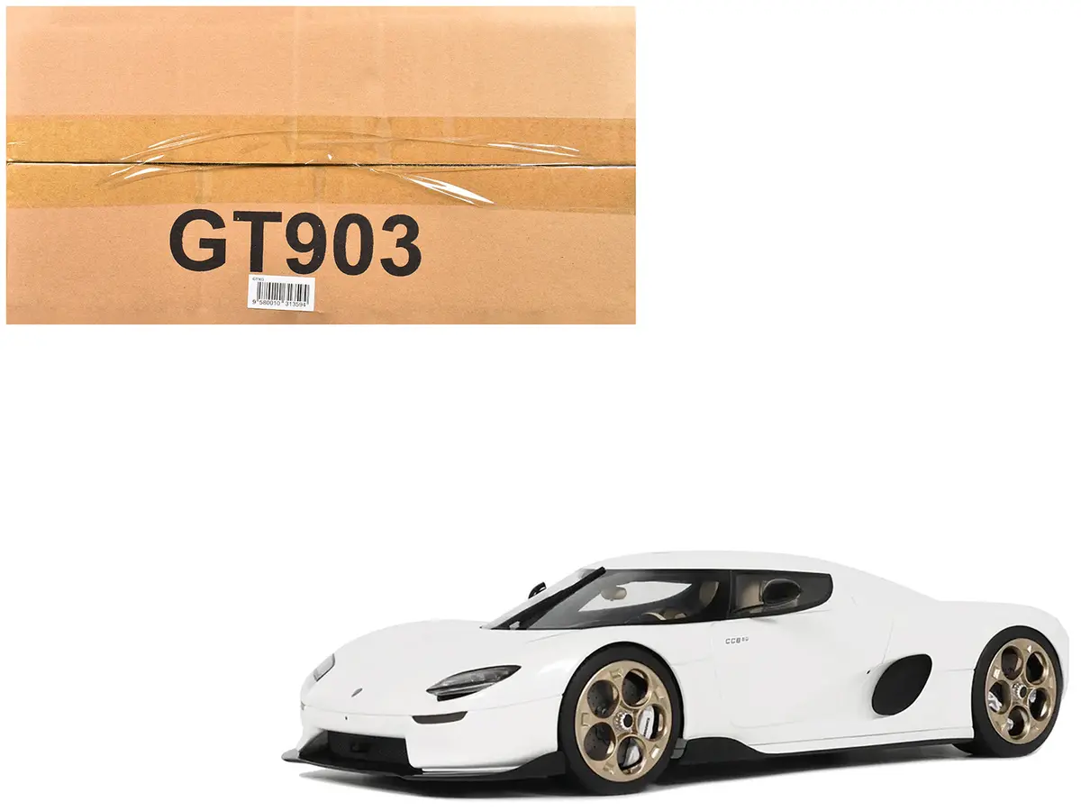 2024 Koenigsegg Cc850 Crystal White 1/18 Model Car By Gt Spirit 1