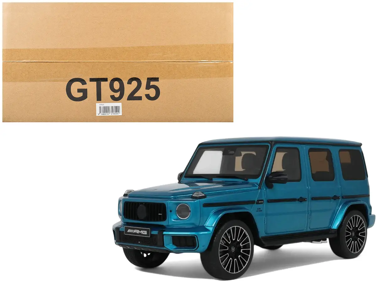 2024 Mercedes-Benz G 63 Amg Hyper Blue Magno Metallic 1/18 Model By Gt Spirit 1