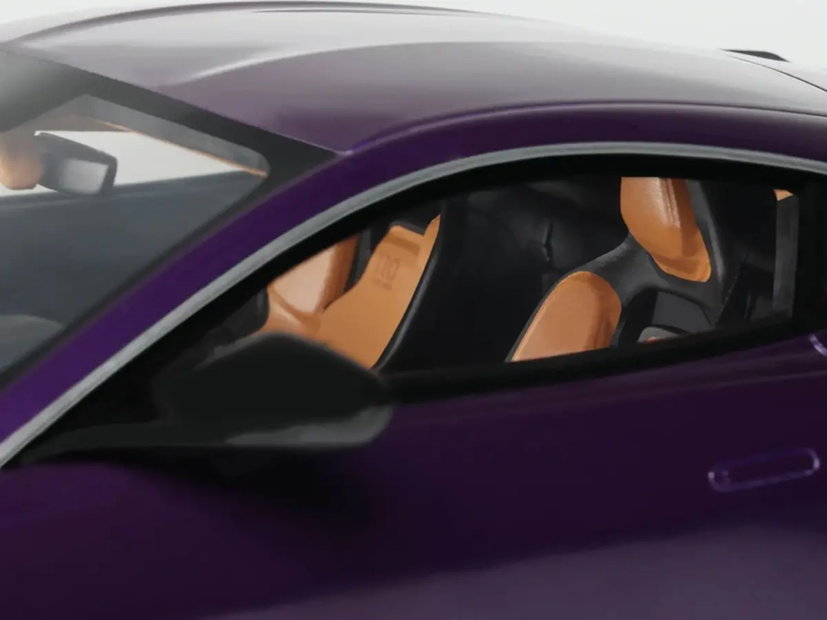2023 Aston Martin Valour Purple Metallic 1/18 Model Car By Gt Spirit 2