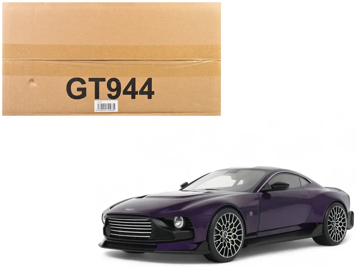 2023 Aston Martin Valour Purple Metallic 1/18 Model Car By Gt Spirit 1