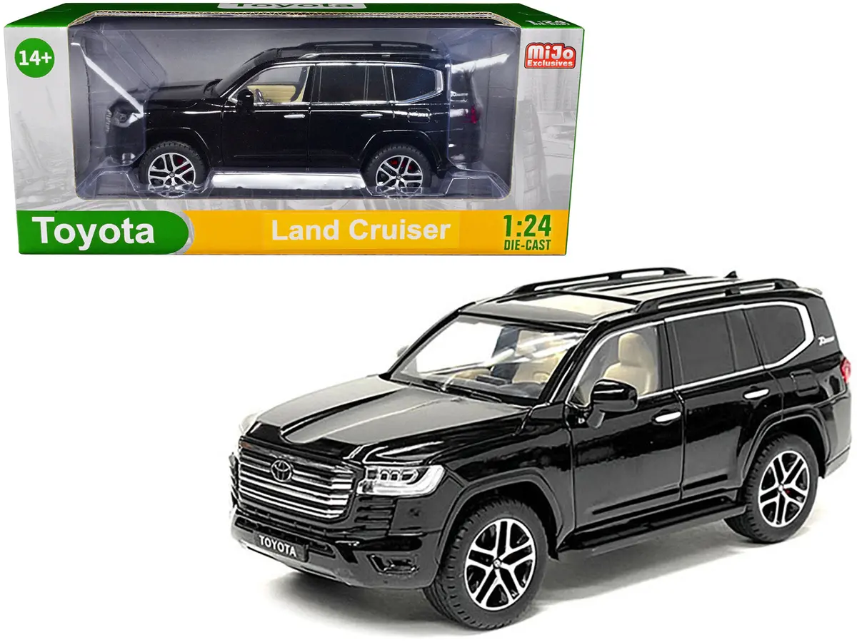 Toyota Land Cruiser Black Metallic 1/24 Diecast Model By Motormax 1