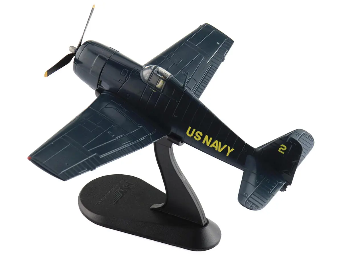 Grumman F6f-5 Hellcat Fighter Aircraft "Blue Angels #2" (1946) United States Navy "Air Power Series" 1/72 Diecast Model By Hobby Master 2