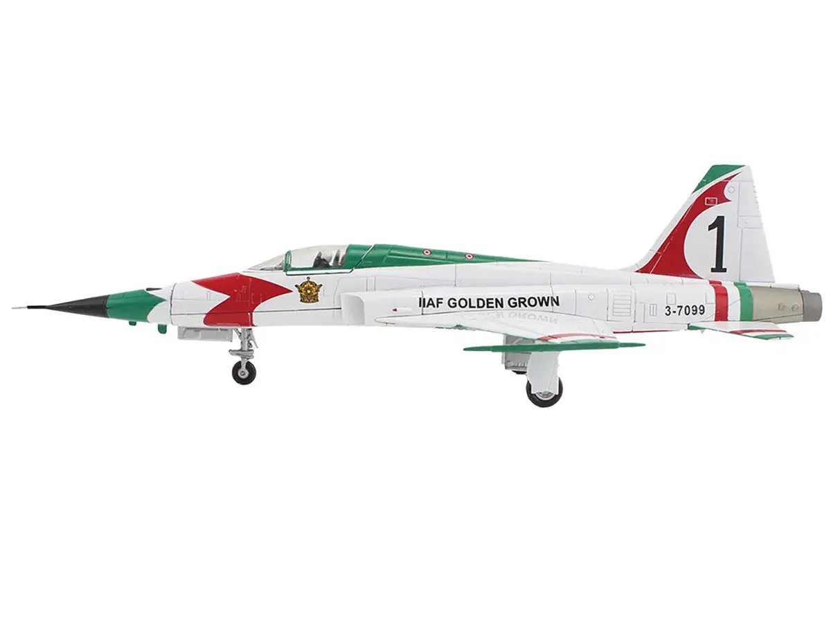 Northrop F-5E Tiger Ii Aircraft "#1 3-7099 Iiaf Golden Crown" Imperial Iranian Air Force "Air Power Series" 1/72 Diecast Model By Hobby Master 2