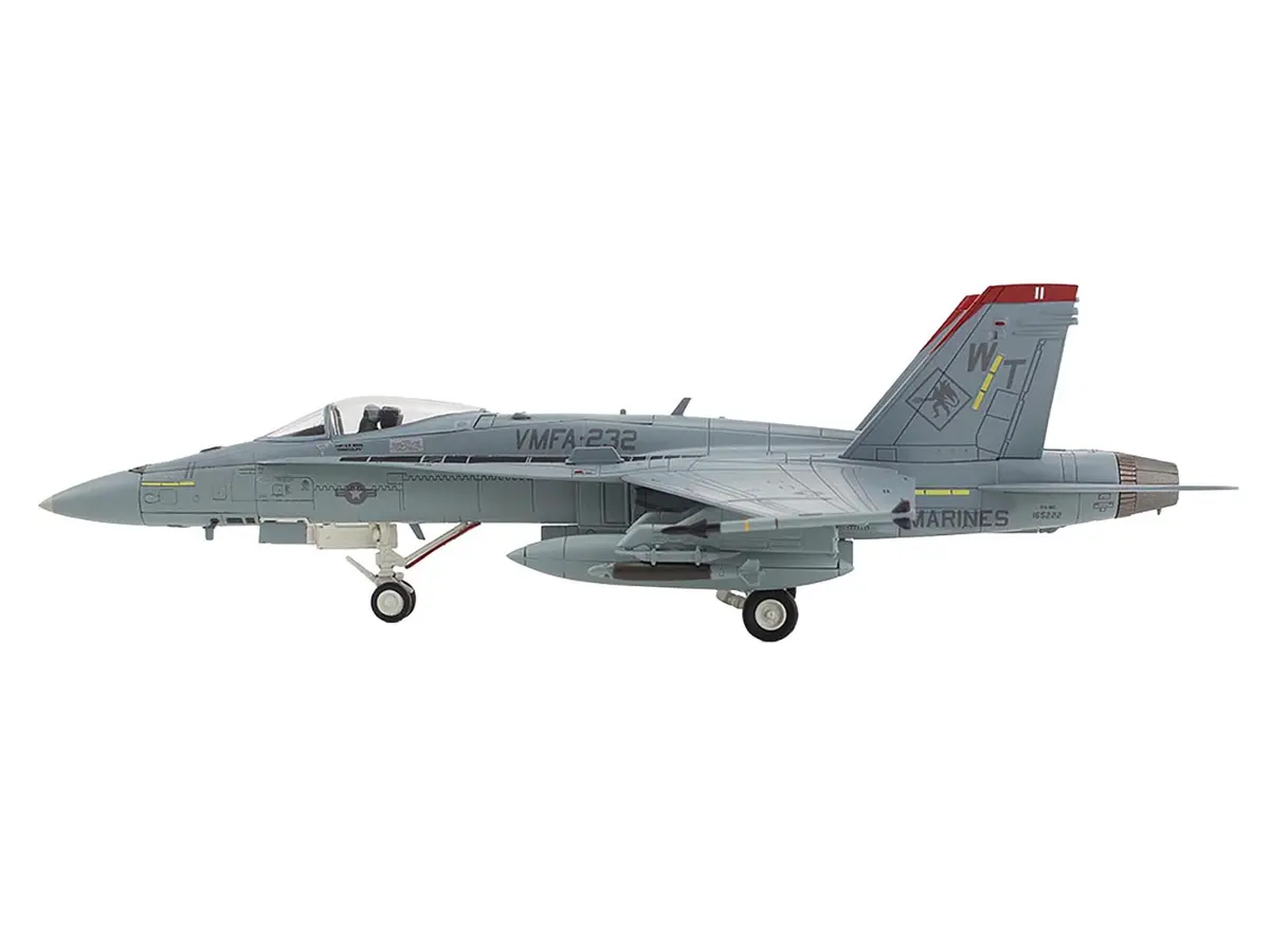 Mcdonnell Douglas F/A-18C Hornet Aircraft "Vmfa-232 Red Devils" (2014) United States Marine Corps "Air Power Series" 1/72 Diecast Model By Hobby Master 2