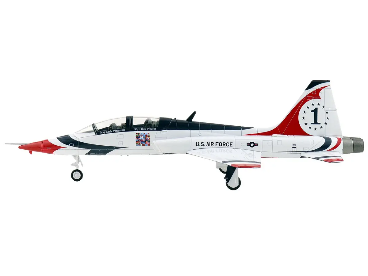 Northrop T-38 Nasa Aircraft "#1 Thunderbirds" (1970S) United States Air Force "Air Power Series" 1/72 Diecast Model By Hobby Master 2