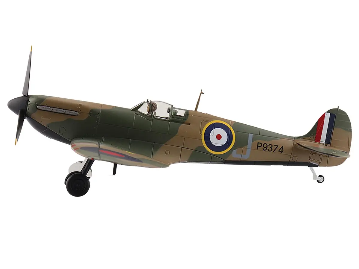 Supermarine Spitfire Mk.1A Fighter Aircraft "J/P9374 Dunkirk" British Royal Air Force "Air Power Series" 1/48 Diecast Model By Hobby Master 2