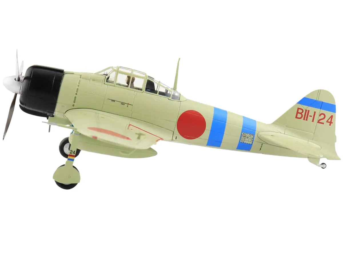 Mitsubishi A6m2 Zerotype 21 Fighter Aircraft "Po 1St Class Tsugio Matsuyama Carrier Hiryu Pearl Harbor" (1941) Imperial Japanese Navy Air Service "Air Power Series" 1/48 Diecast Model By Hobby Master 2