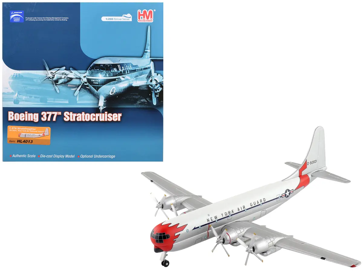 Boeing 377 C-97A Stratofreighter Transport Aircraft "49-2601 New York Air National Guard" United States Air Force "Airliner Series" 1/200 Diecast Model By Hobby Master 1