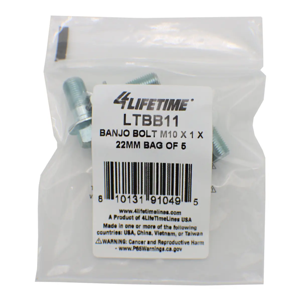 M10 X 1 X 22Mm Banjo Bolt – Bag Of 5 | Brake, Fuel & Hydraulic Use 1