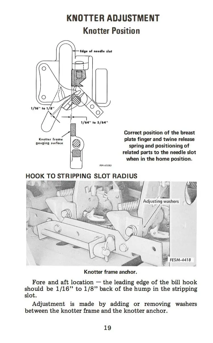 International Knotter Gss-1424-K All Twine 420,430, 440 Balers Service Manual 2