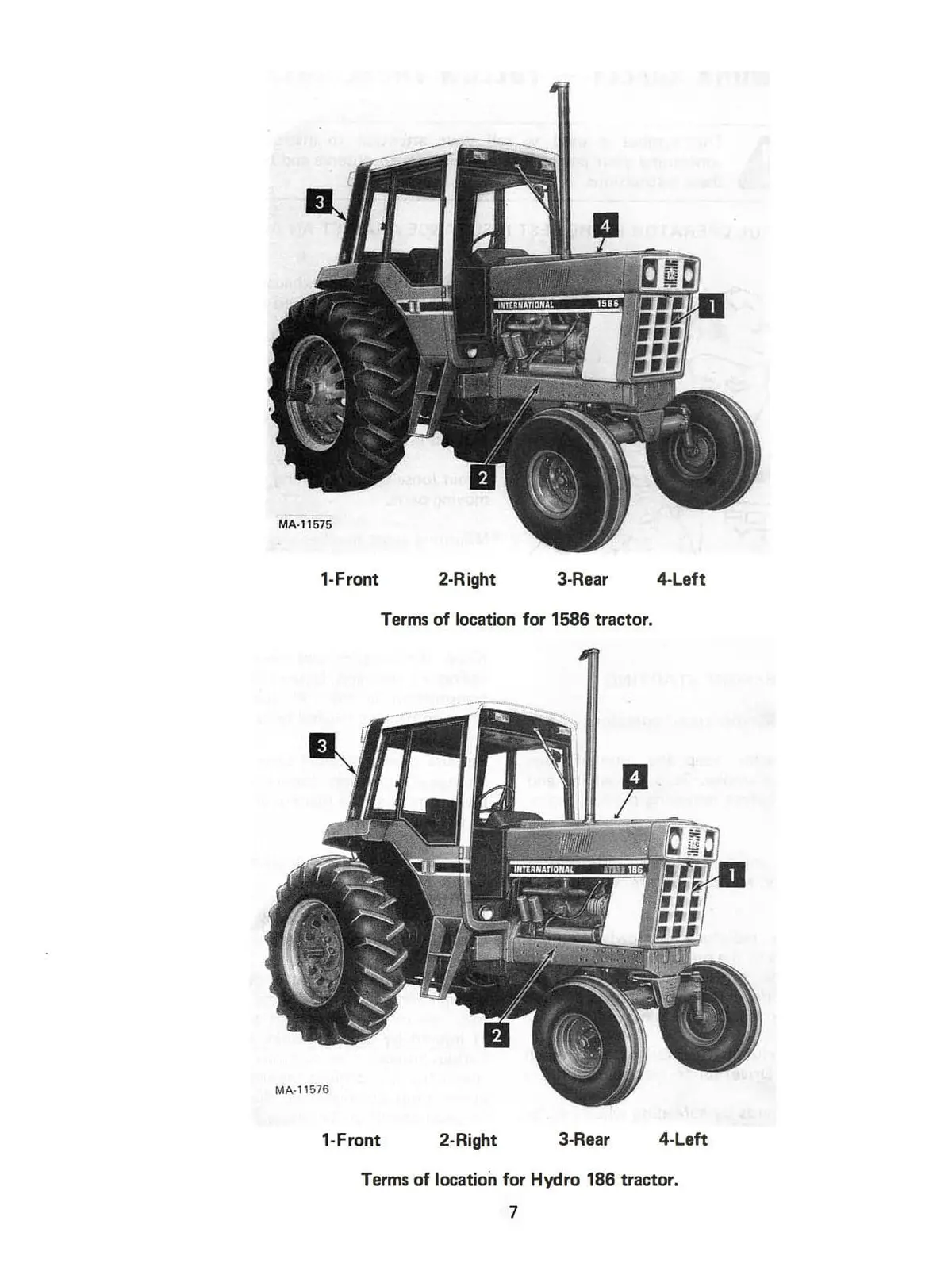 International 886, 986, 1086, 1486, 1586, And Hydro 186 Tractors Operator's Manual 2