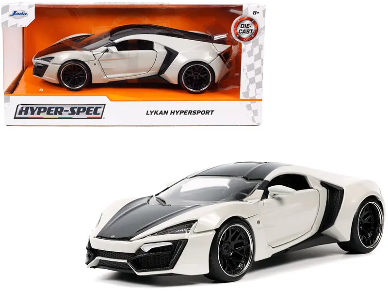 Lykan Hypersport Gray And Black "Hyper-Spec" Series 1/24 Diecast Model Car By Jada 1