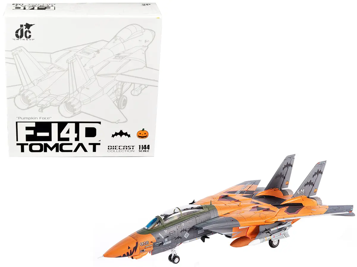 Grumman F-14D Tomcat Fighter Plane Ace Combat "Pumpkin Face" 1/144 Diecast Model By Jc Wings 1