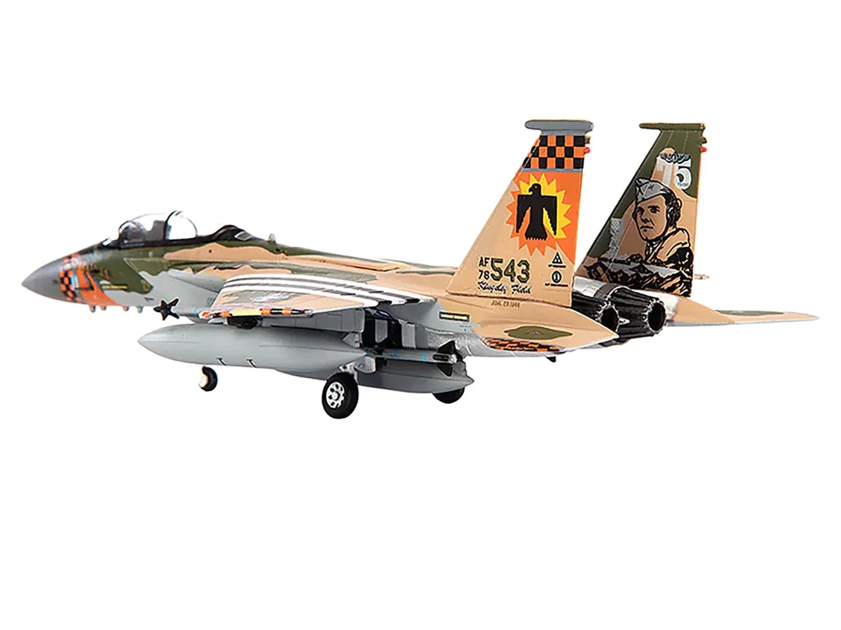 Mcdonnell Douglas F-15C Eagle Fighter Aircraft "173Rd Fighter Wing" (2020) United States Air National Guard 1/144 Diecast Model By Jc Wings 2
