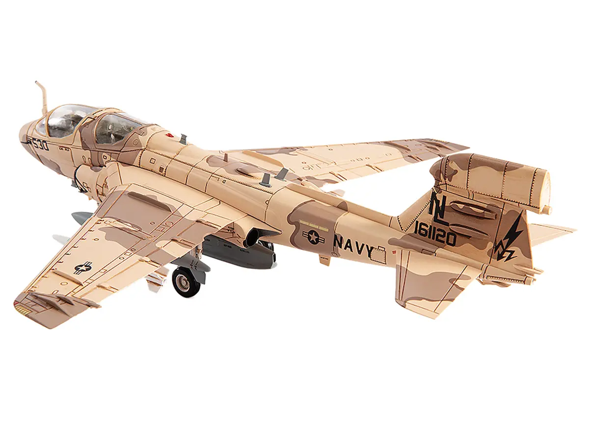 Grumman Ea-6B Prowler Attack Aircraft "Vaq-133 Wizards Afghanistan" (2007) United States Navy 1/72 Diecast Model By Jc Wings 2