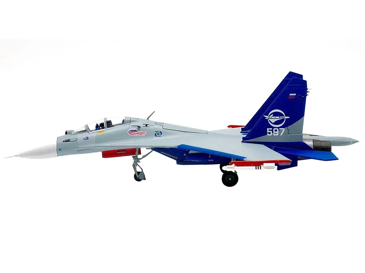 Sukhoi Su-30Ll Flanker-C Fighter Aircraft "Gromov Flight Research Institute Ramenskoye Ab Russia" (1997) 1/72 Diecast Model By Jc Wings 2