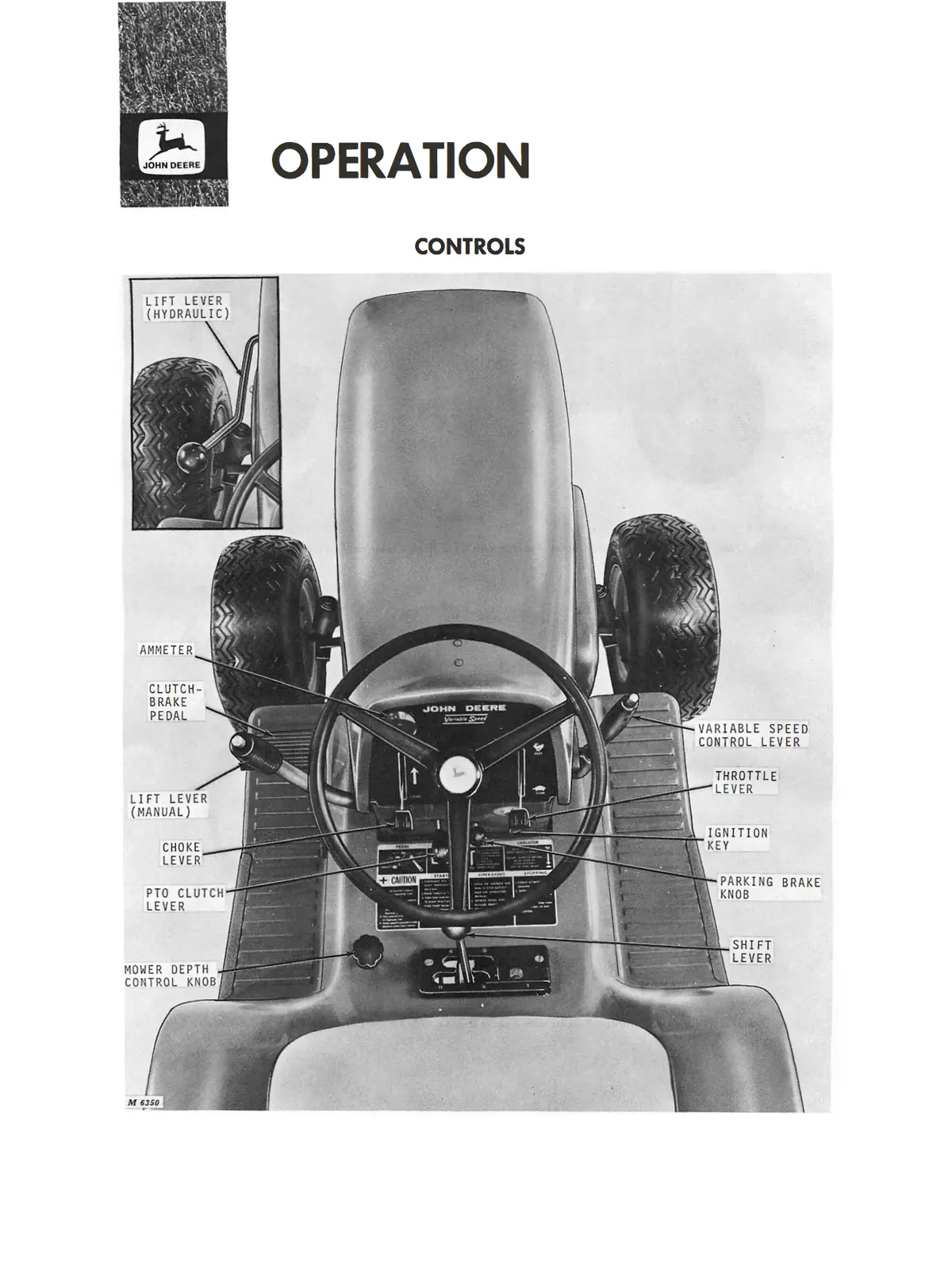 John Deere 110 And 112 Lawn And Garden Tractors Operator's Manual 2