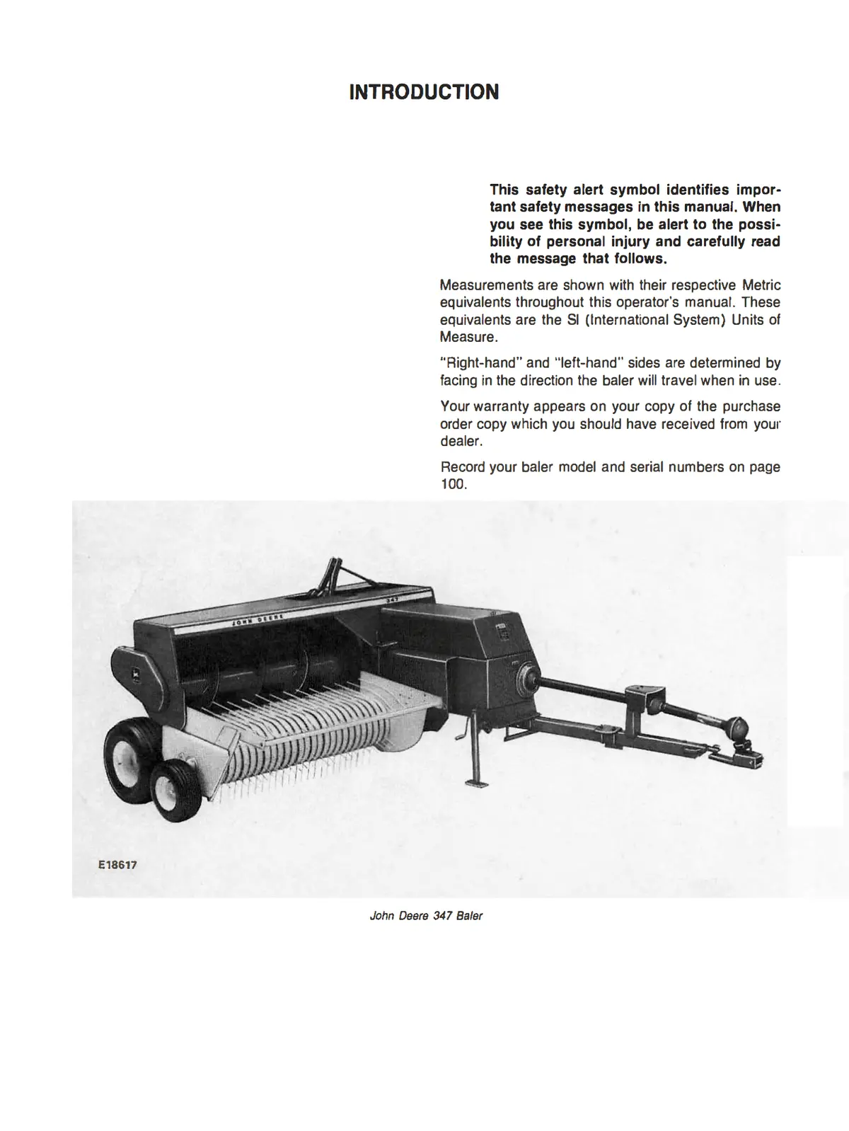 John Deere 347 Balers Operator's Manual 2