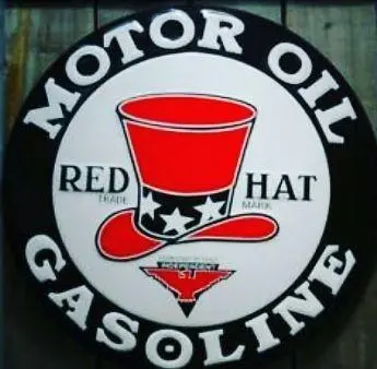 24" Red Hat Motor Oil 1