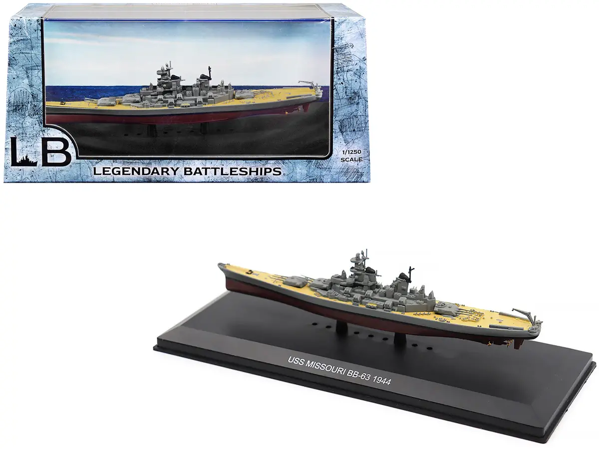 Uss Missouri Bb-63 Battleship (1944) 1/1250 Diecast Model By Legendary Battleships 1