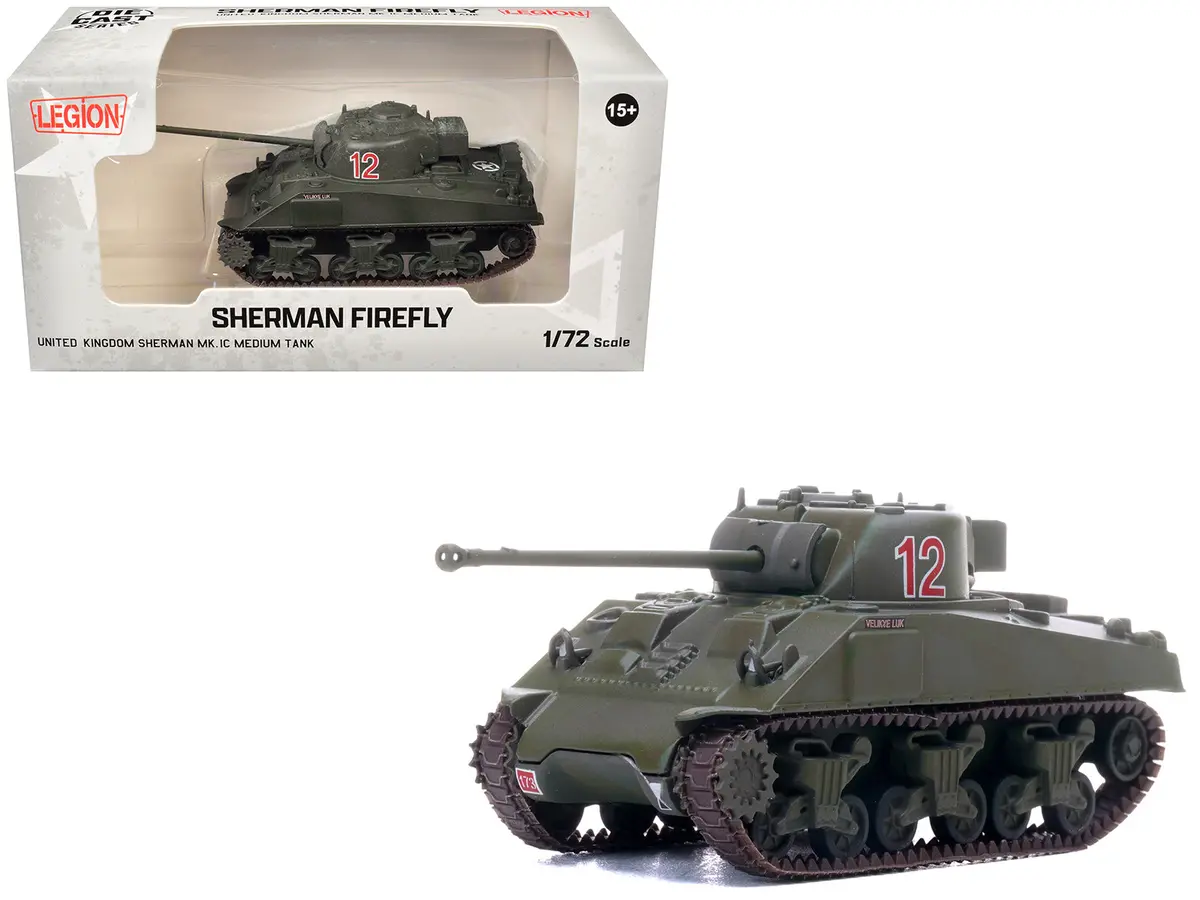 Sherman Firefly Mk.Vc Medium Tank "Velikye Luki A Squadron 1St Northamptonshire Yeomanry 33Rd Armoured Brigade Normandy" (1944) British Army 1/72 Diecast Model By Legion 1