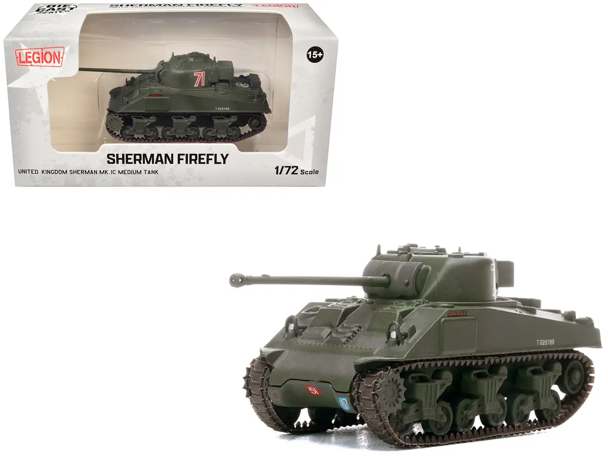 Sherman Firefly Mk.Vc Medium Tank "Carole C Squadron 13Th/18Th Royal Hussars (Queen Mary’S Own) 27Th Armoured Brigade Normandy" (1944) British Army 1/72 Diecast Model By Legion 1
