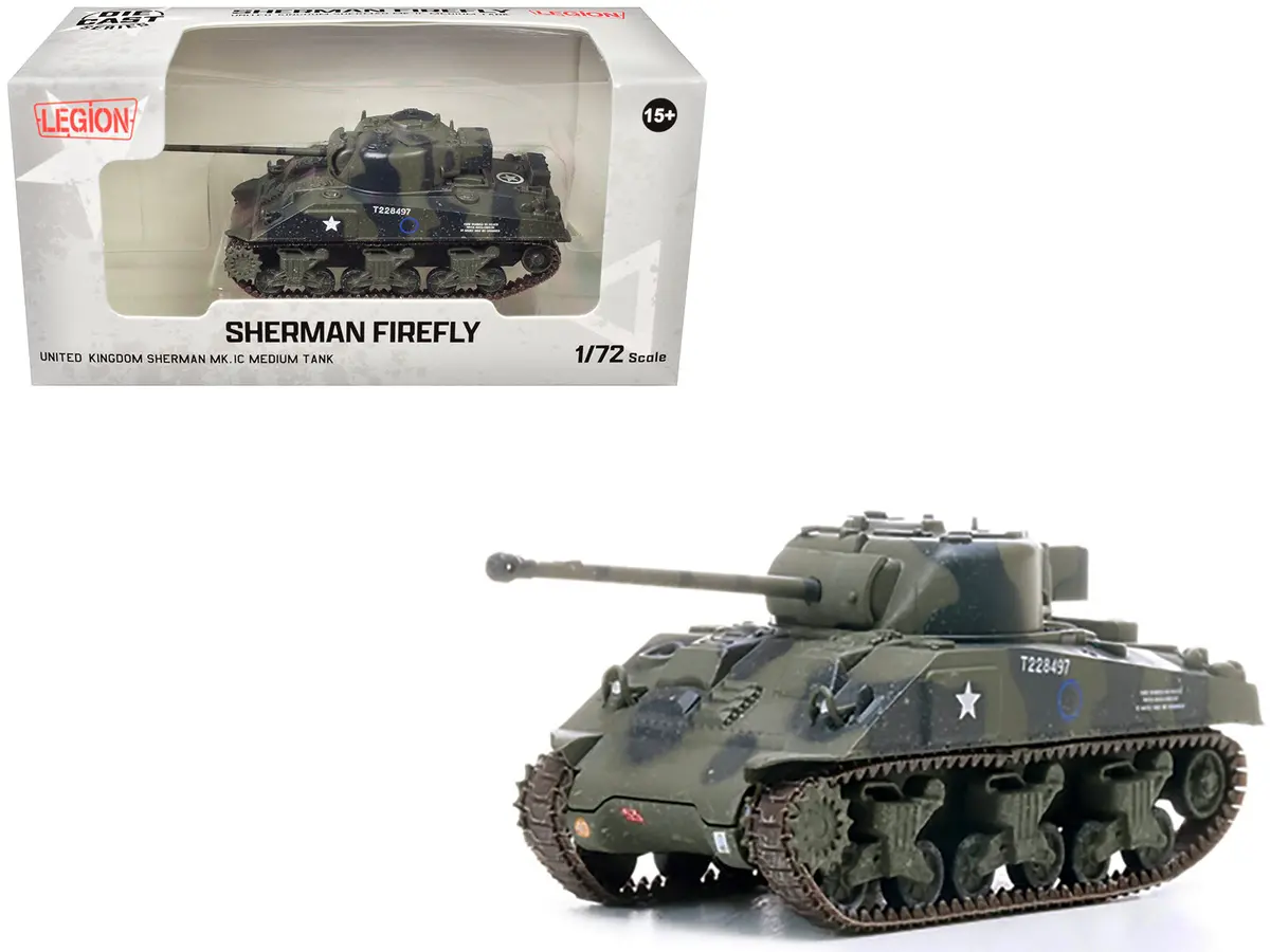 Sherman Firefly Mk.Vc Medium Tank "Polish 1St Armoured Division Black Devils Battle Of Falaise France" (1944) Polish Armed Forces In The West 1/72 Diecast Model By Legion 1