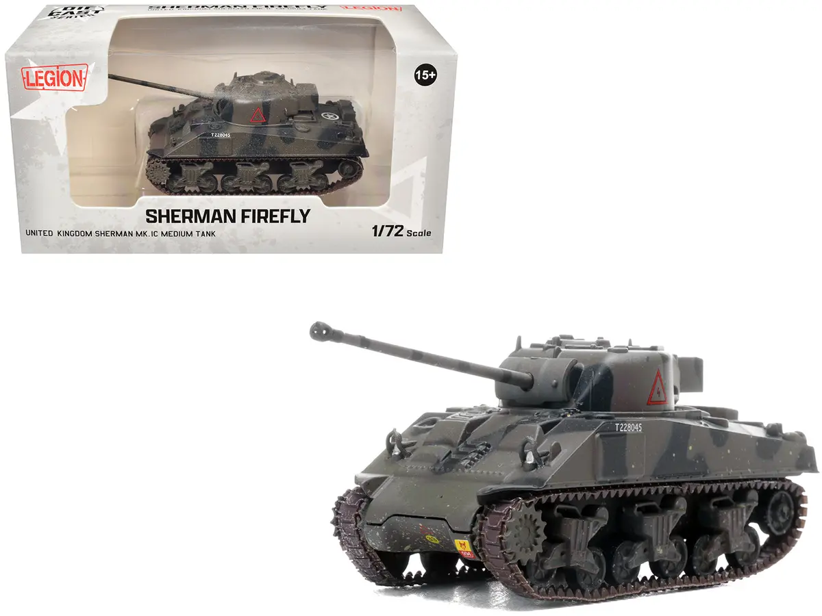 Sherman Firefly Mk.Vc Medium Tank "A Squadron 4Th/7Th Royal Dragoon Guards 8Th Armoured Brigade Normandy" (1944) British Army 1/72 Diecast Model By Legion 1