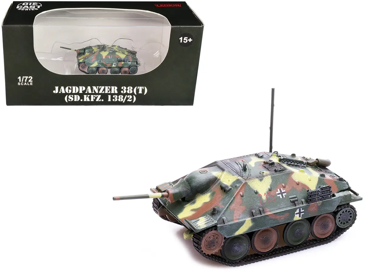 Jagdpanzer 38(T) Sd.Kfz. 138/2 Hetzer Tank Destroyer Camouflage "German Army World War Ii" 1/72 Diecast Model By Legion 1