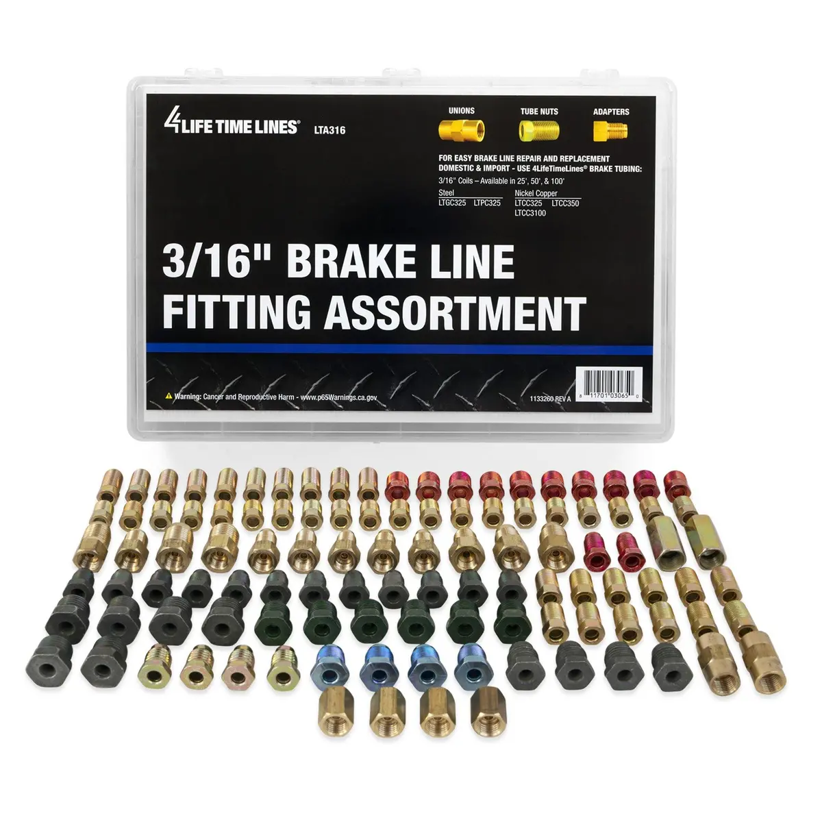 3/16" Brake Line Fitting Assortment | 24 Sku 1