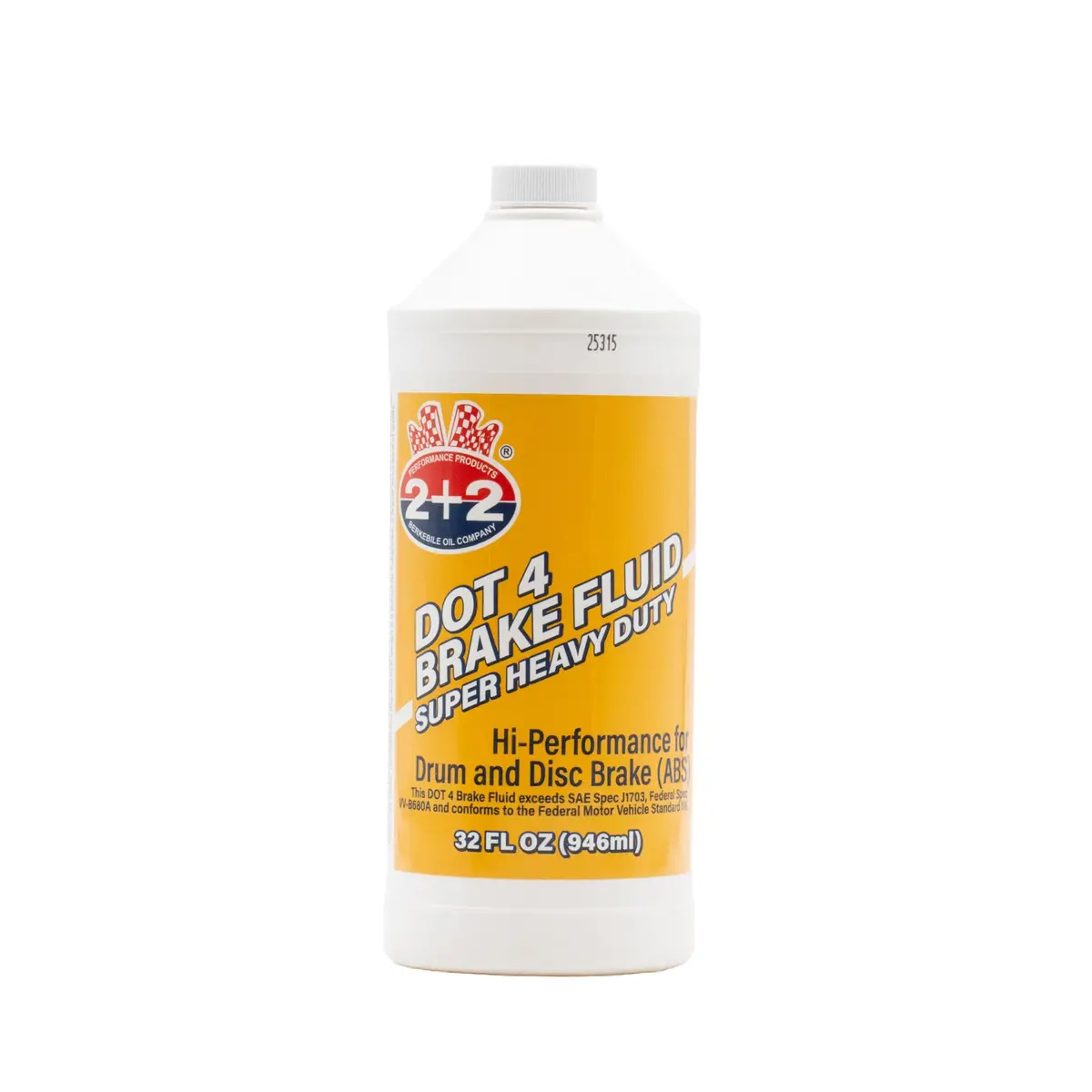 Berkebile 2+2® Dot 4 Brake Fluid – 32Oz High-Temperature Hydraulic Brake Fluid 1