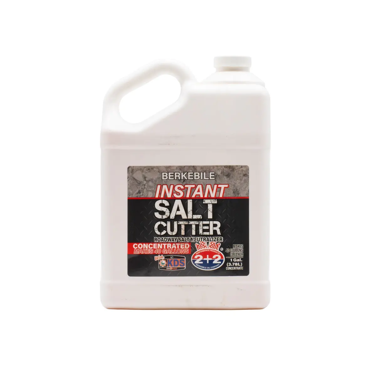 Berkebile 2+2® Instant Salt Cutter – 1 Gallon Road Salt Neutralizer & Cleaner 1