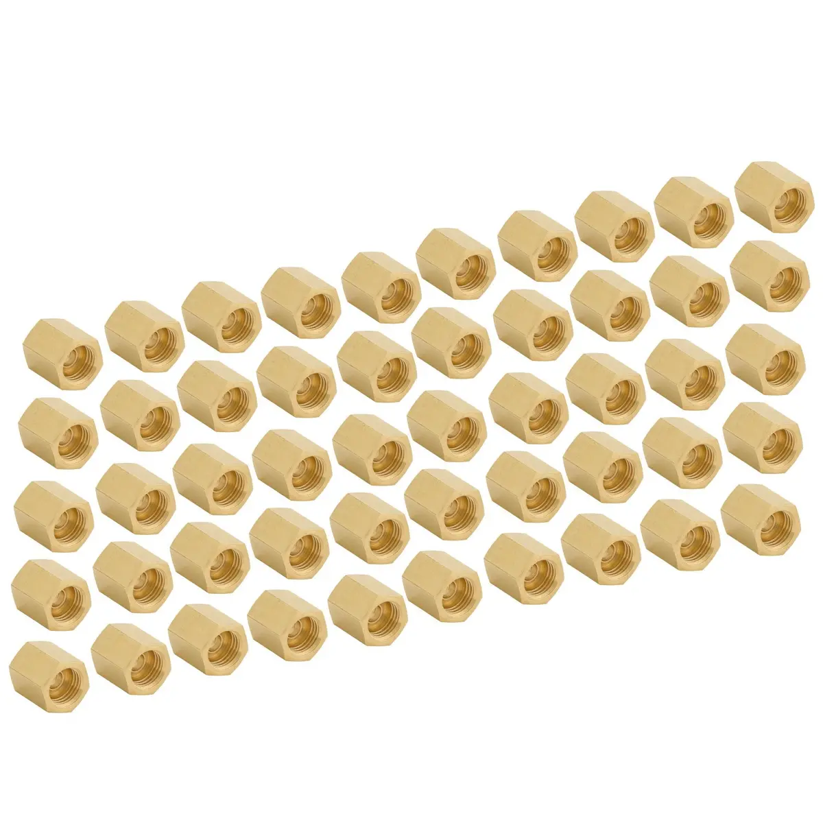 3/16" (3/8-24 Inverted) Brass Brake Line Union | 50Ct 2