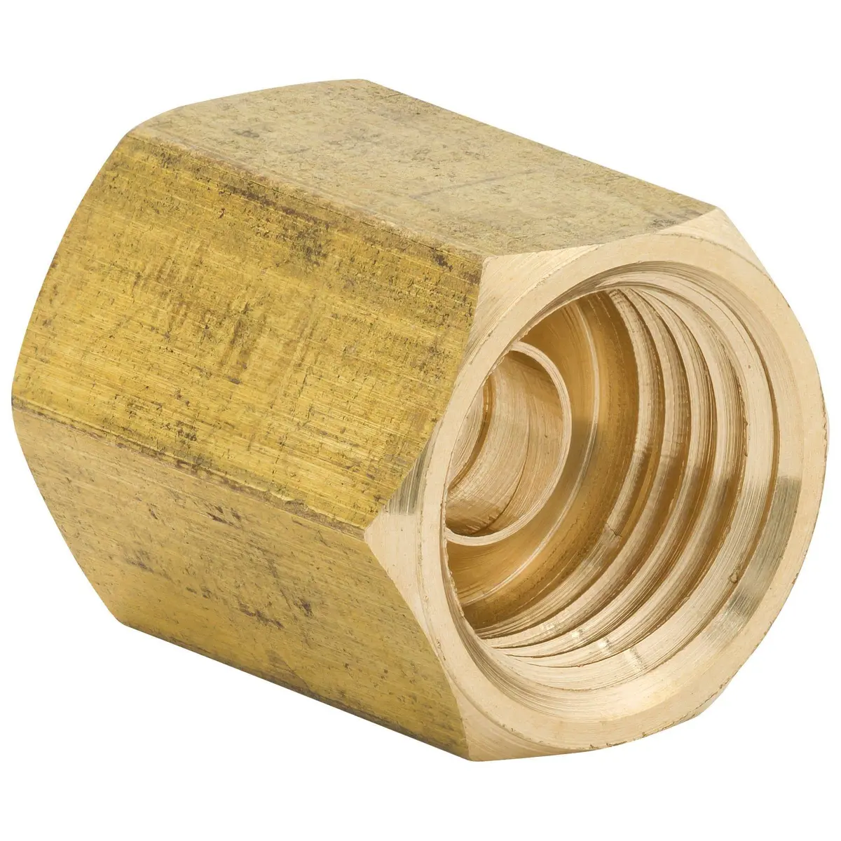 1/4" (7/16-24 Inverted) | Brass Brake Line Union 10Ct 2