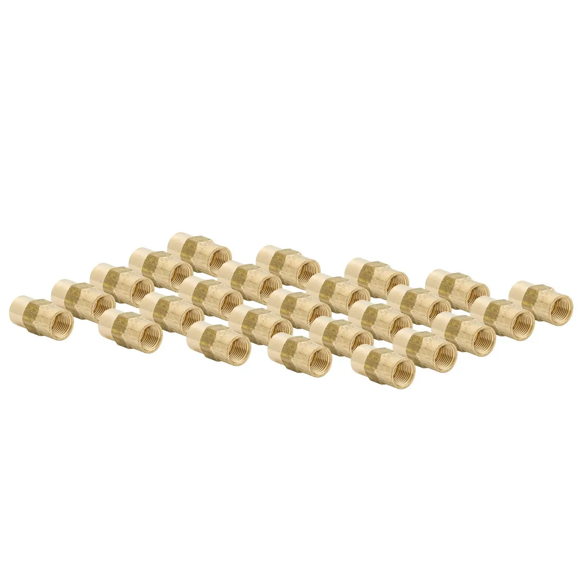 3/16" (M10x1.0 Inverted) Brass Brake Line Unions | 50Ct 2