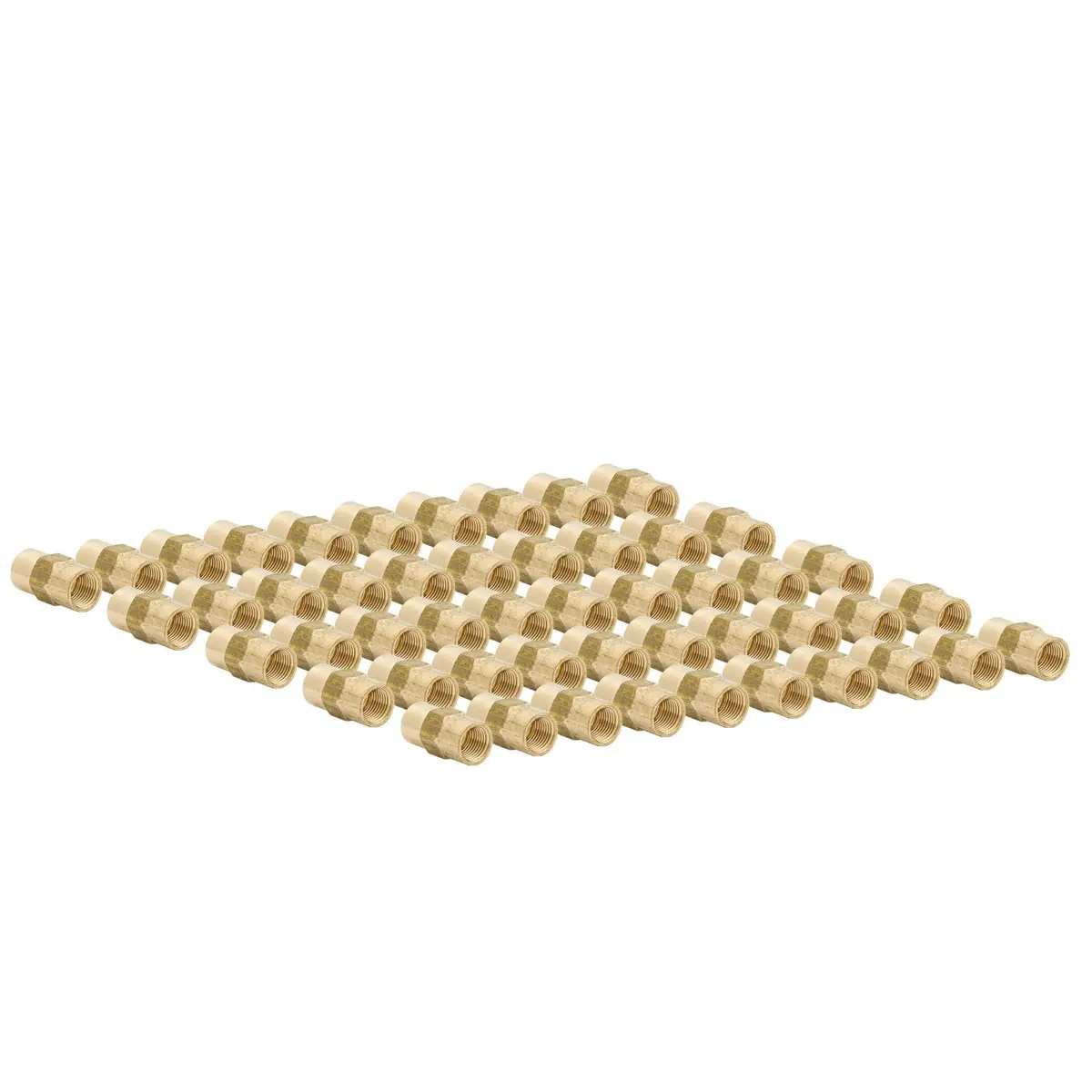 3/16" (M10x1.0 Inverted) Brass Brake Line Unions | 50Ct 1