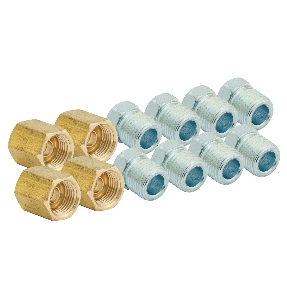 1/4" (7/16-24 Inverted) Brake Line Fittings & Union Kit 1