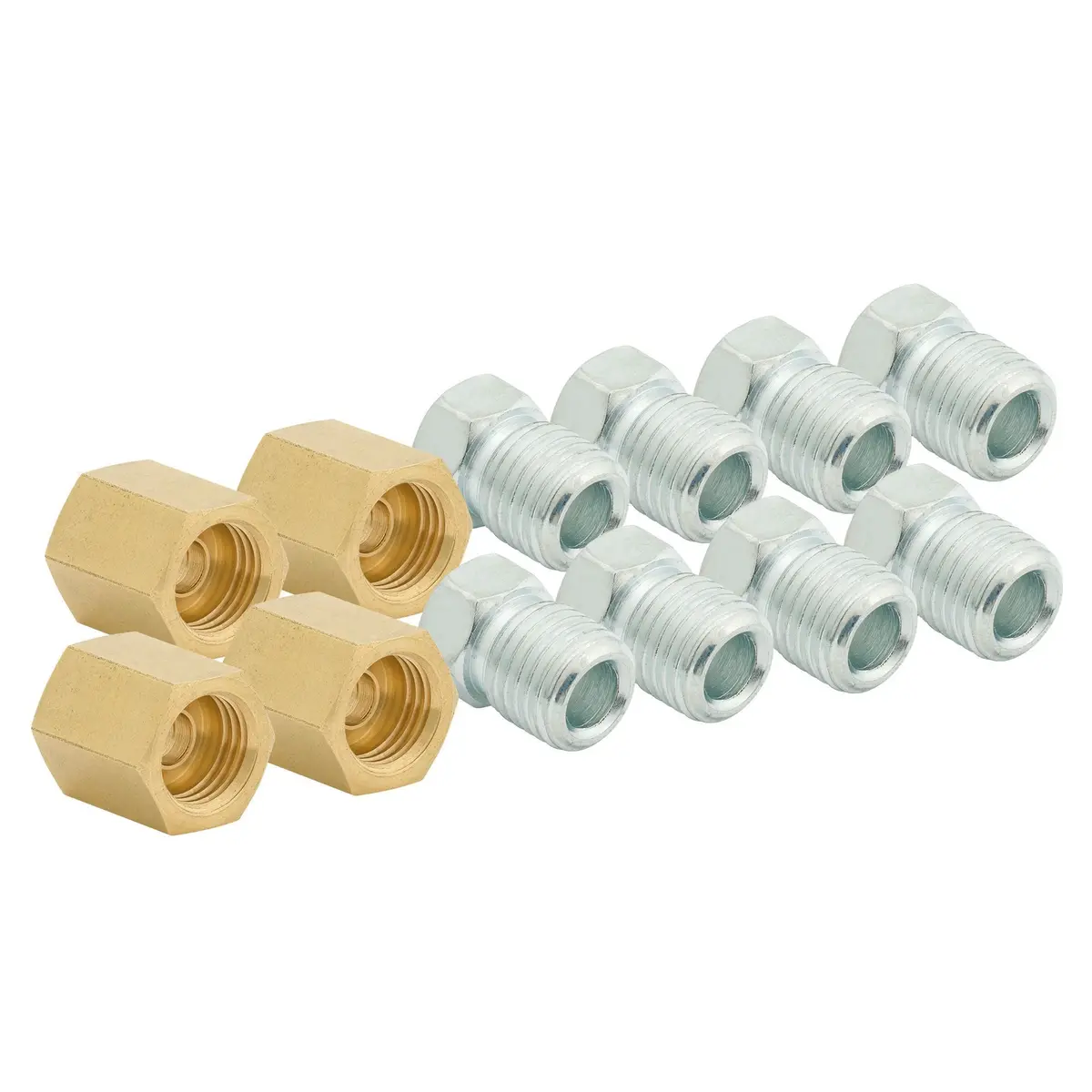 3/16" (3/8-24 I) Brake Line Fitting Union Kit | 12Ct 1