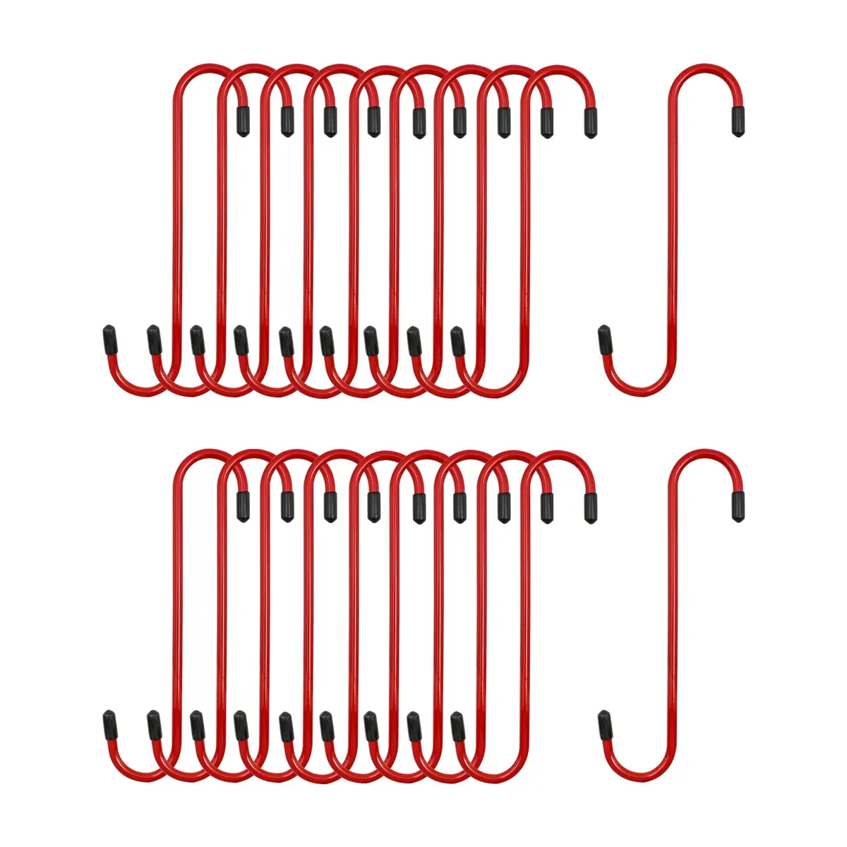Red Powder-Coated Brake Caliper Hanger Hooks – 20 Pack 1