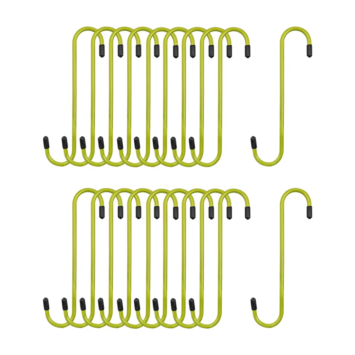 Yellow Powder-Coated Brake Caliper Hanger Hooks - Pack Of 20 1