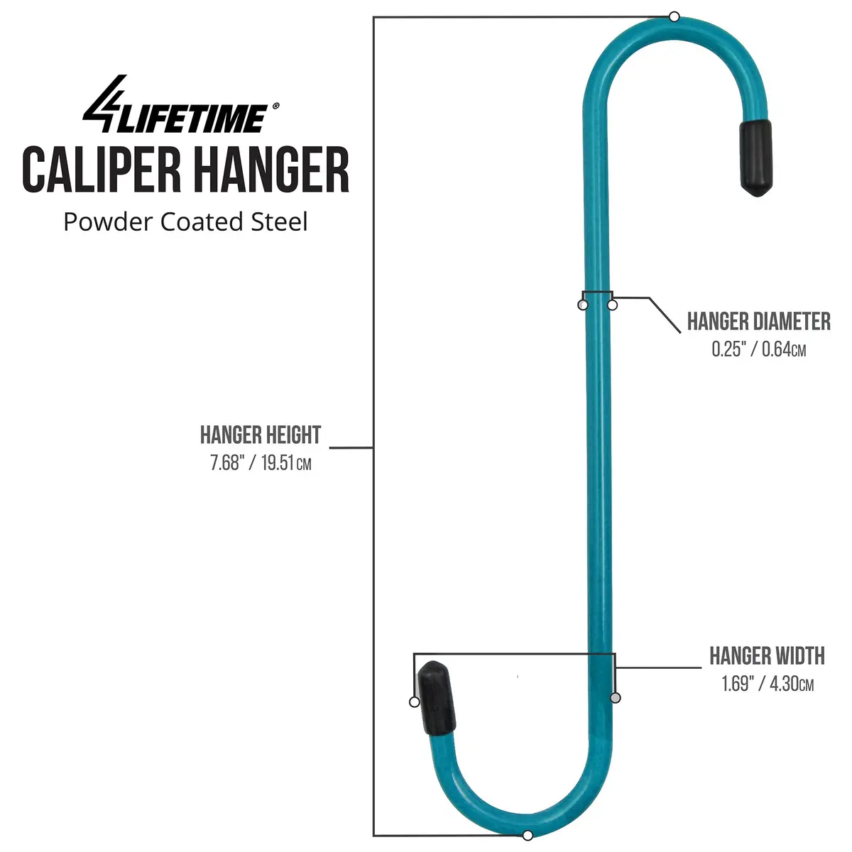 Blue Powder-Coated Brake Caliper Hanger Hooks - Pack Of 4 2