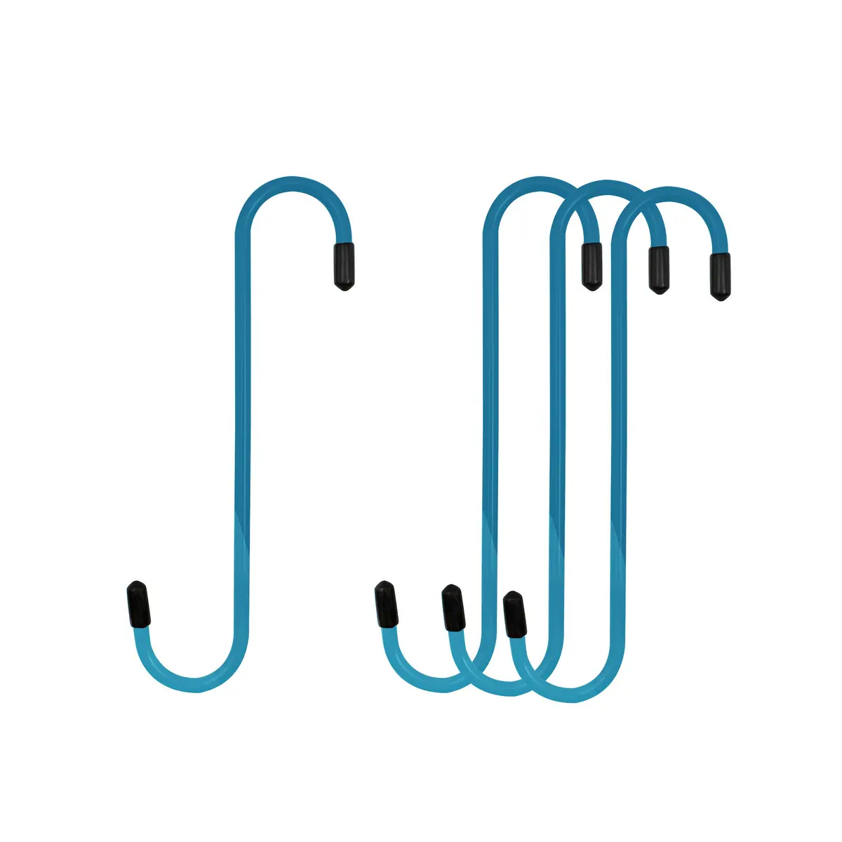 Blue Powder-Coated Brake Caliper Hanger Hooks - Pack Of 4 1