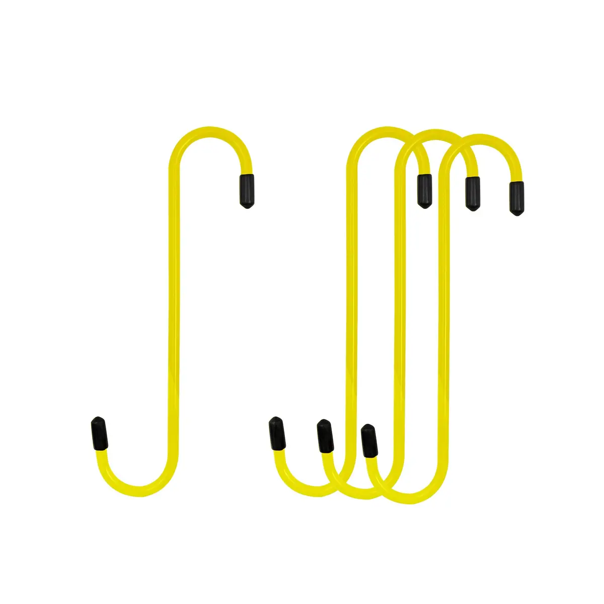 Yellow Powder-Coated Brake Caliper Hanger Hooks - Pack Of 4 1