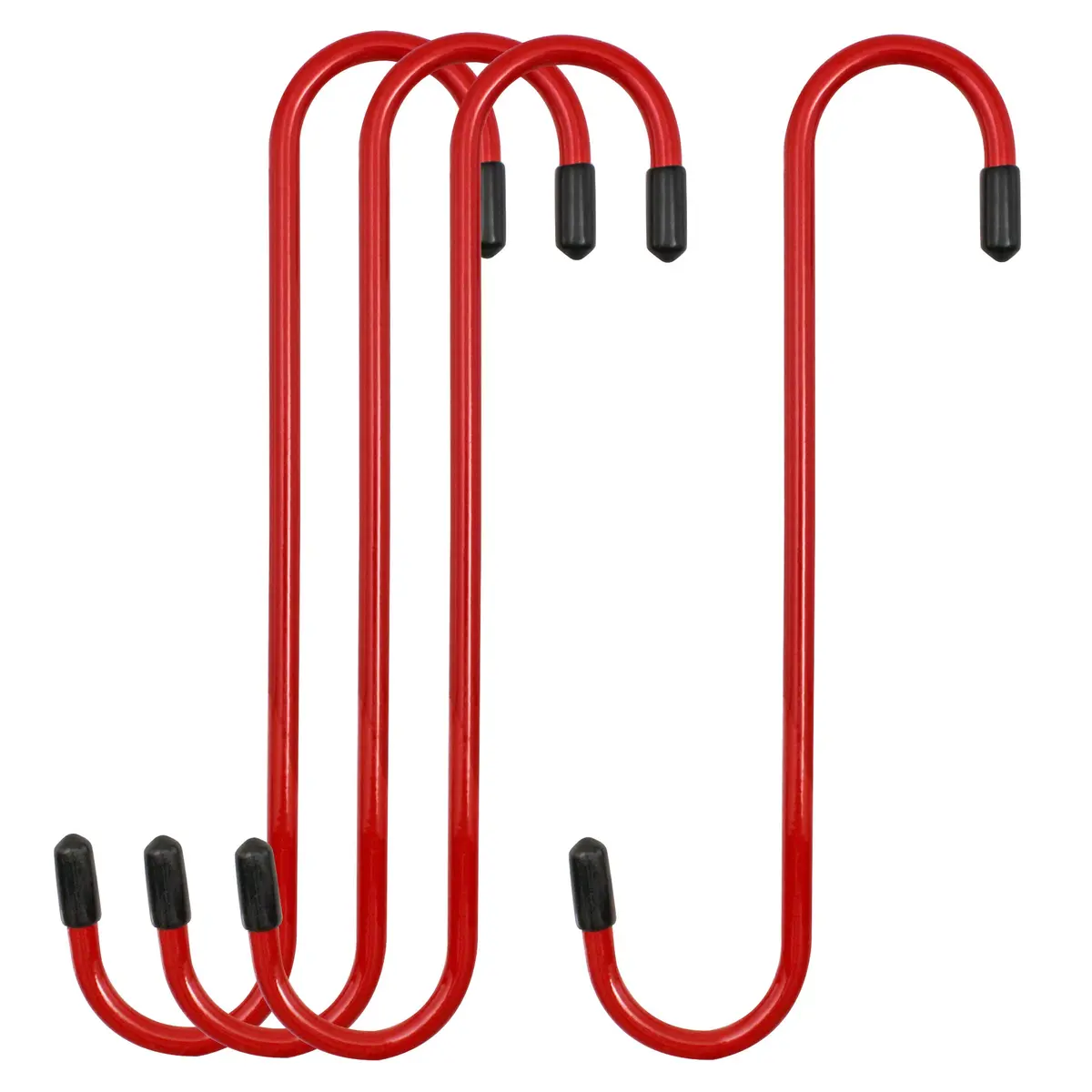 Red Powder-Coated Brake Caliper Hanger Hooks - Pack Of 4 1