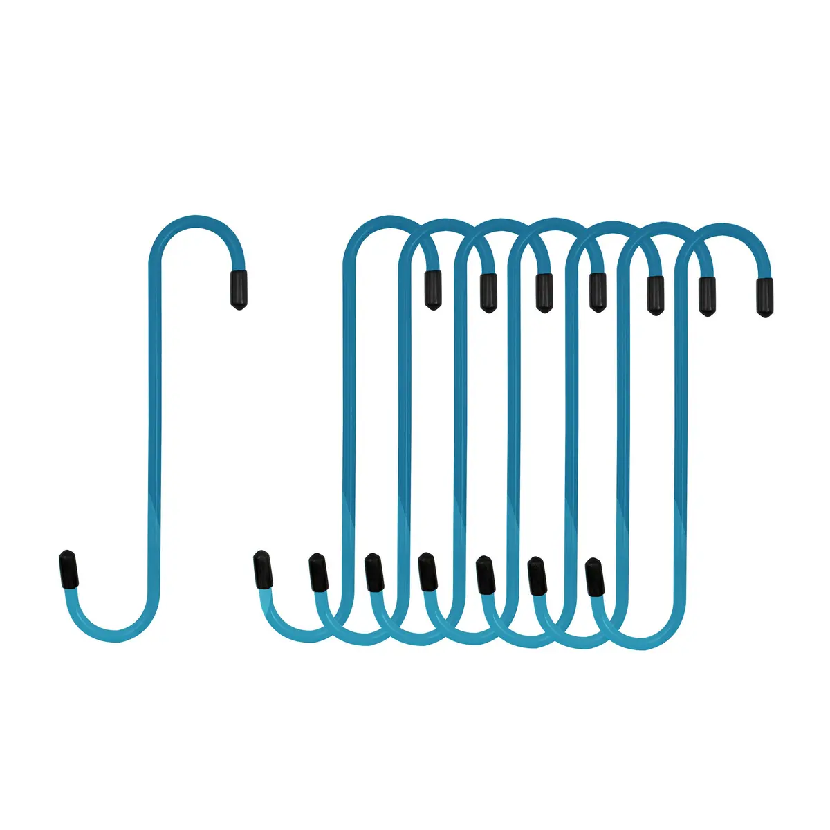 Blue Powder-Coated Brake Caliper Hanger Hooks - Pack Of 8 1