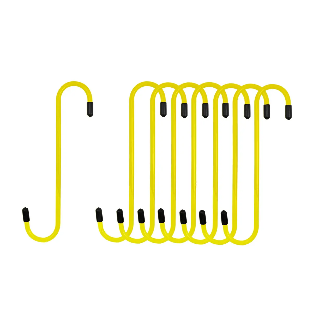 Yellow Powder-Coated Brake Caliper Hanger Hooks - Pack Of 8 1