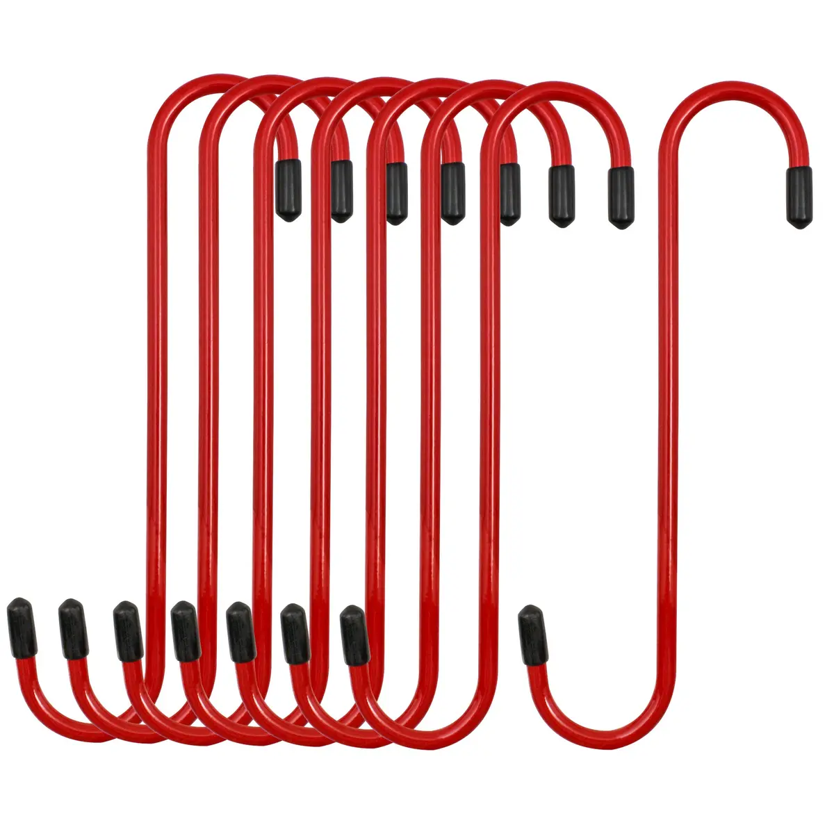 Red Powder-Coated Brake Caliper Hanger Hooks – 8 Pack 1